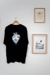Camiseta unisex oversize “Corazón lleno de mar” – Ilustración marina | Algodón 100% 200g
