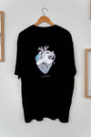Camiseta unisex oversize “Corazón lleno de mar” – Ilustración marina | Algodón 100% 200g