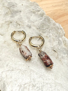  Pendientes Larvikita