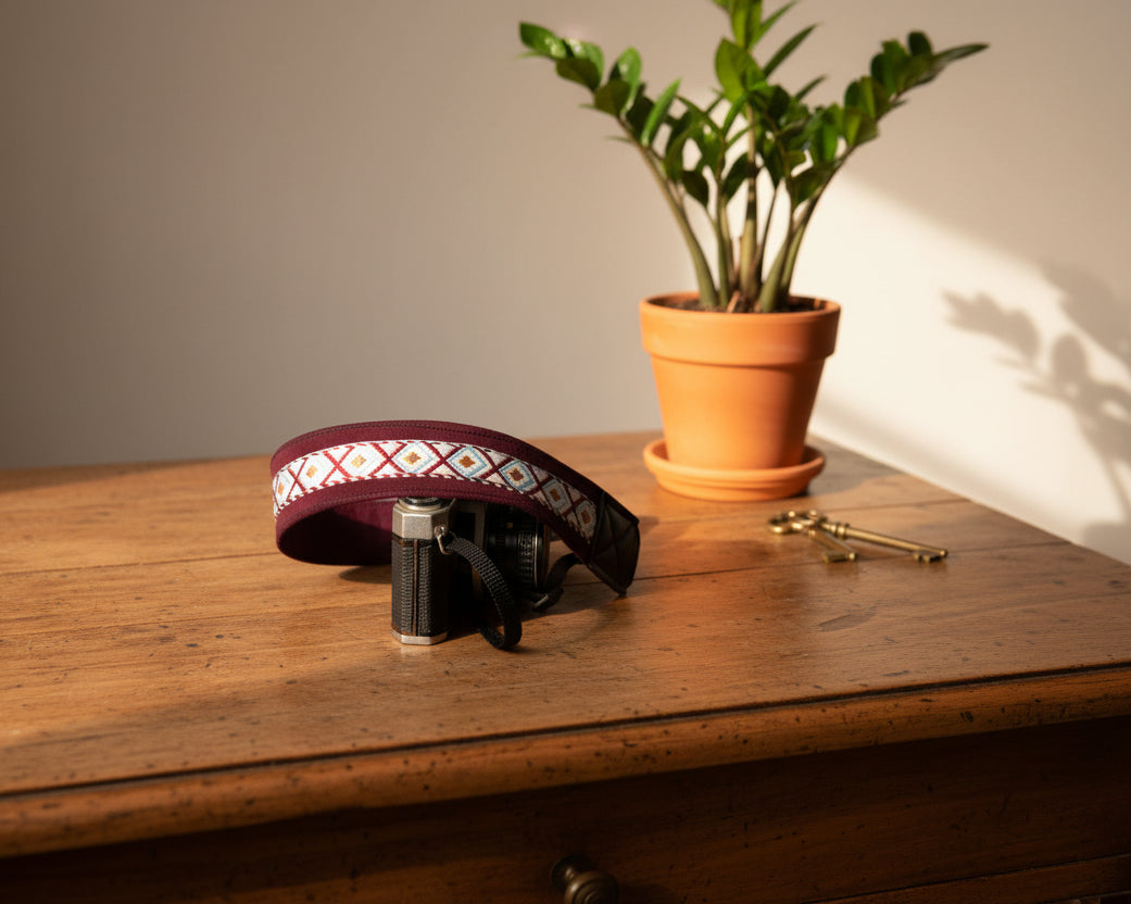 correa de cemara sherman sobre mesa