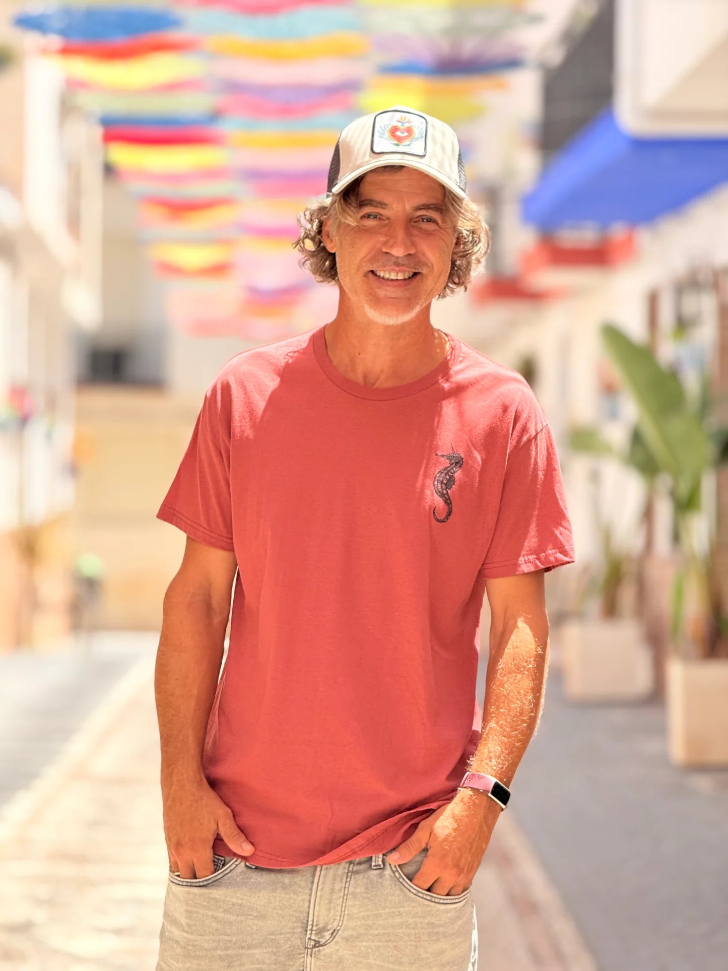 gorra vibra alto beige